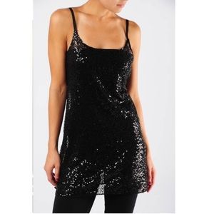 NWOT Free People Intimately Mesh Sequin Slip